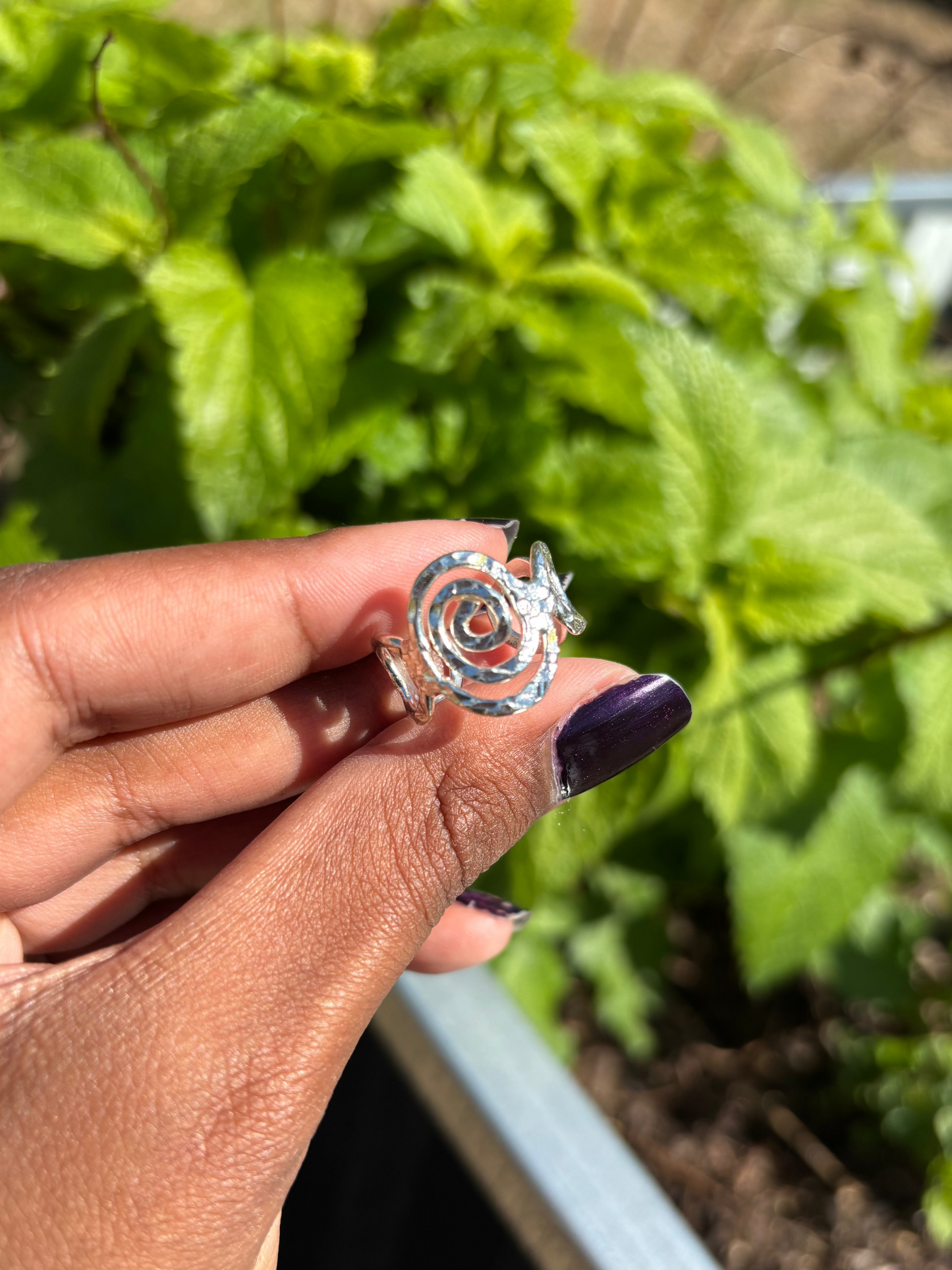 Spiral Sage Ring