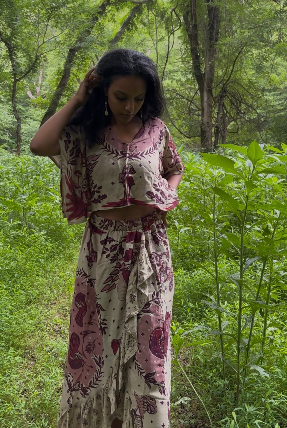 Mycelial Maxi Skirt
