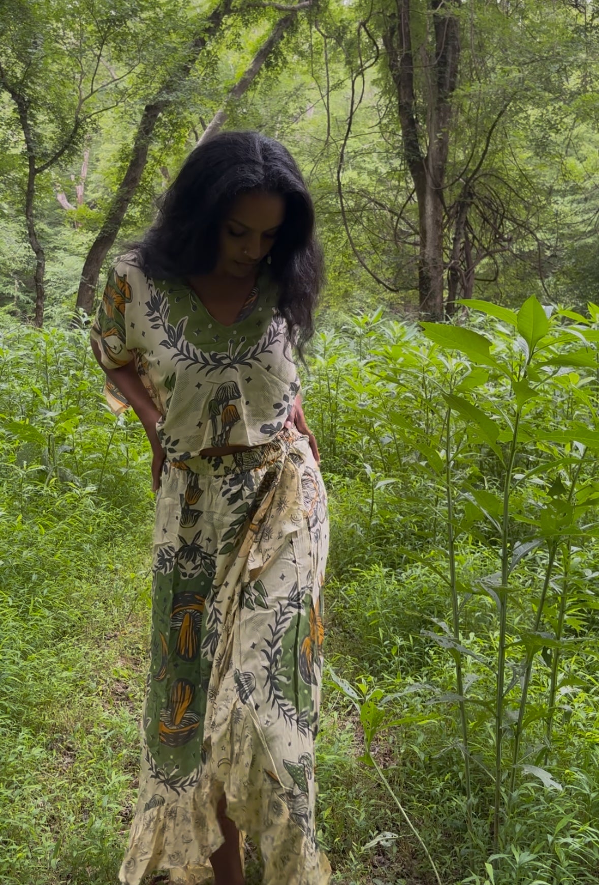 Mycelial Maxi Skirt
