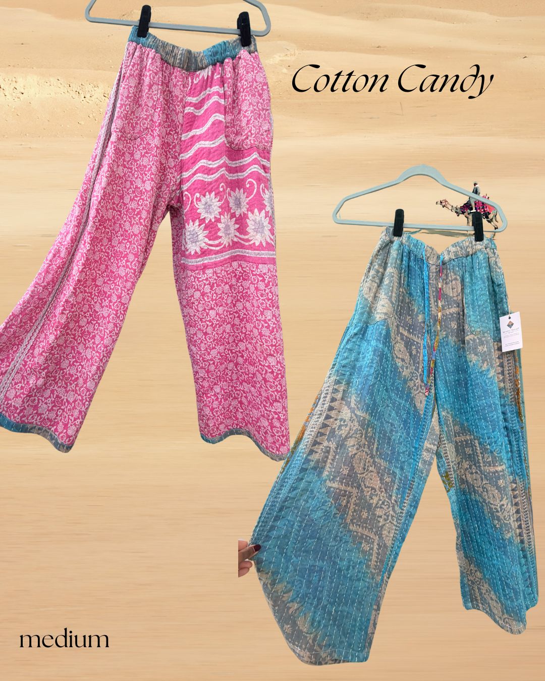 Reversible Cotton Kantha Pants