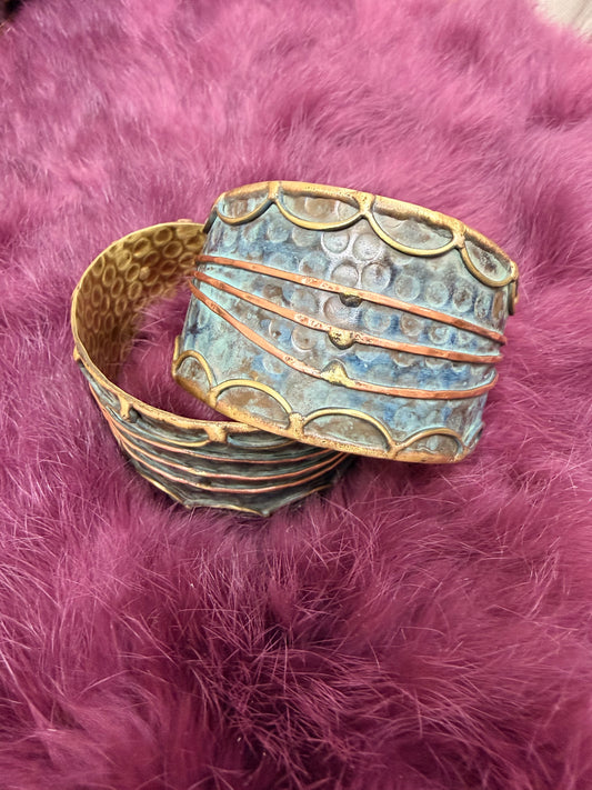 Patina Brass Cuff