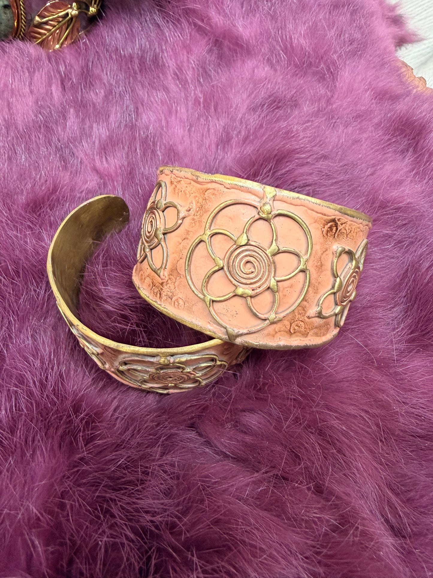 Patina Brass Cuff