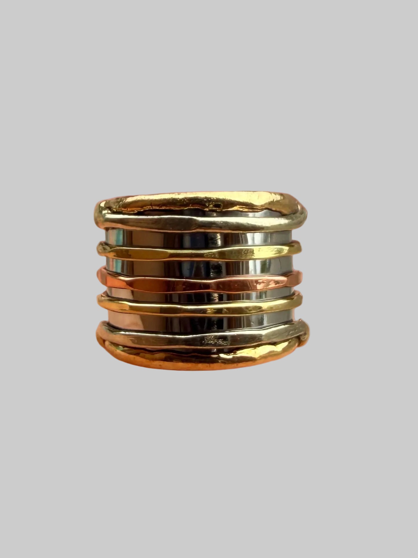 Mixed Metal Cuff Ring