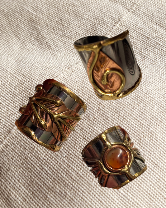 Boho Mixed Metal Cuff