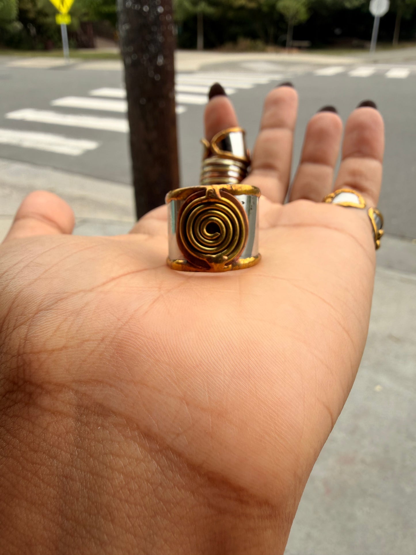 Mixed Metal Cuff Ring