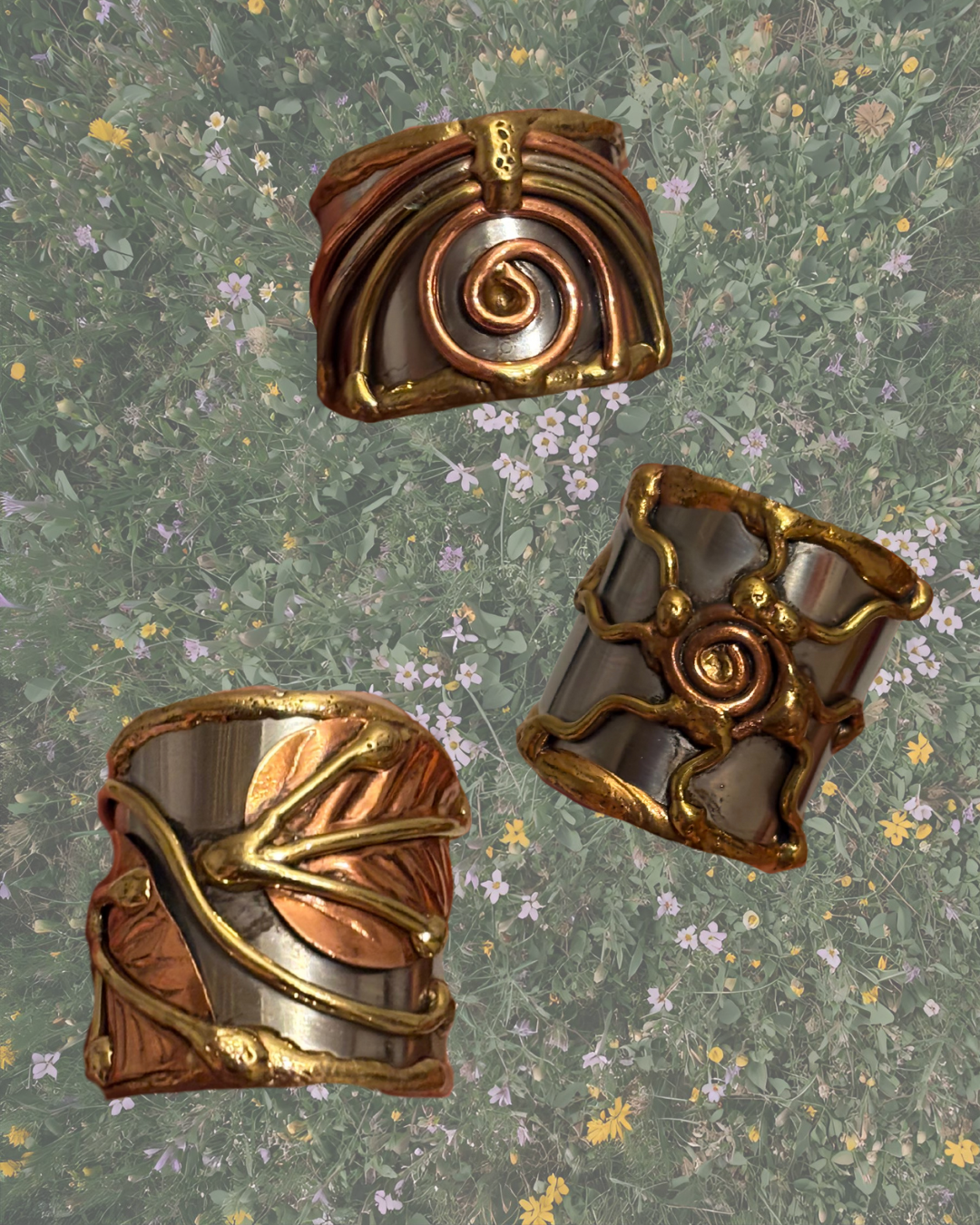 Boho Mixed Metal Cuff