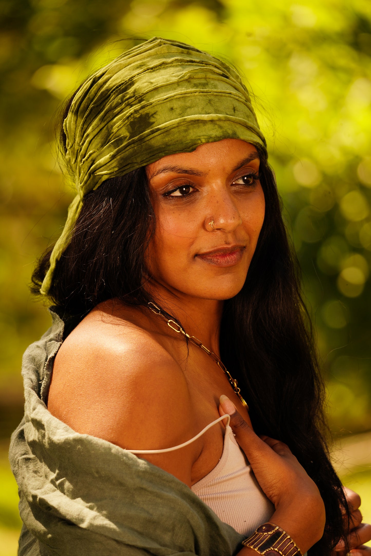 Tie-Back Cotton Headband