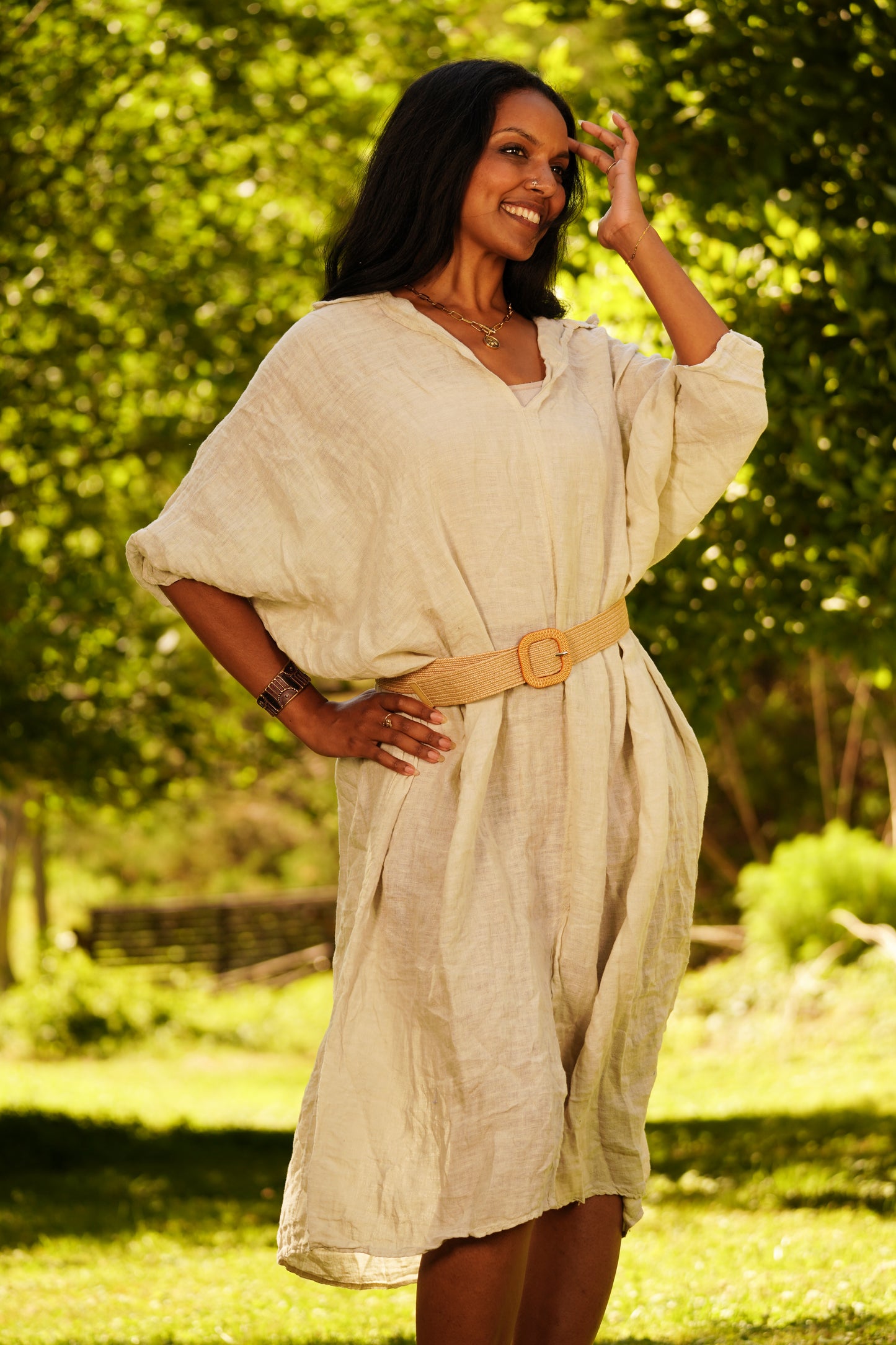Linen Oversized Kaftan