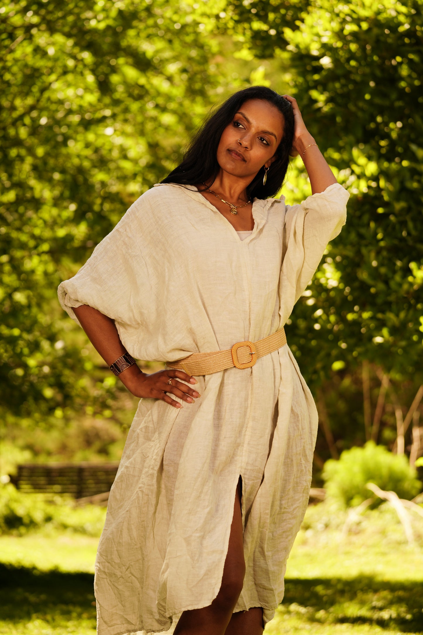 Linen Oversized Kaftan