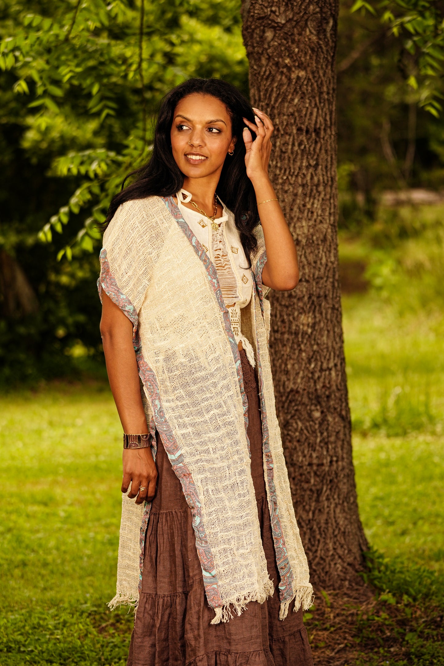 Woven Cotton Kimono