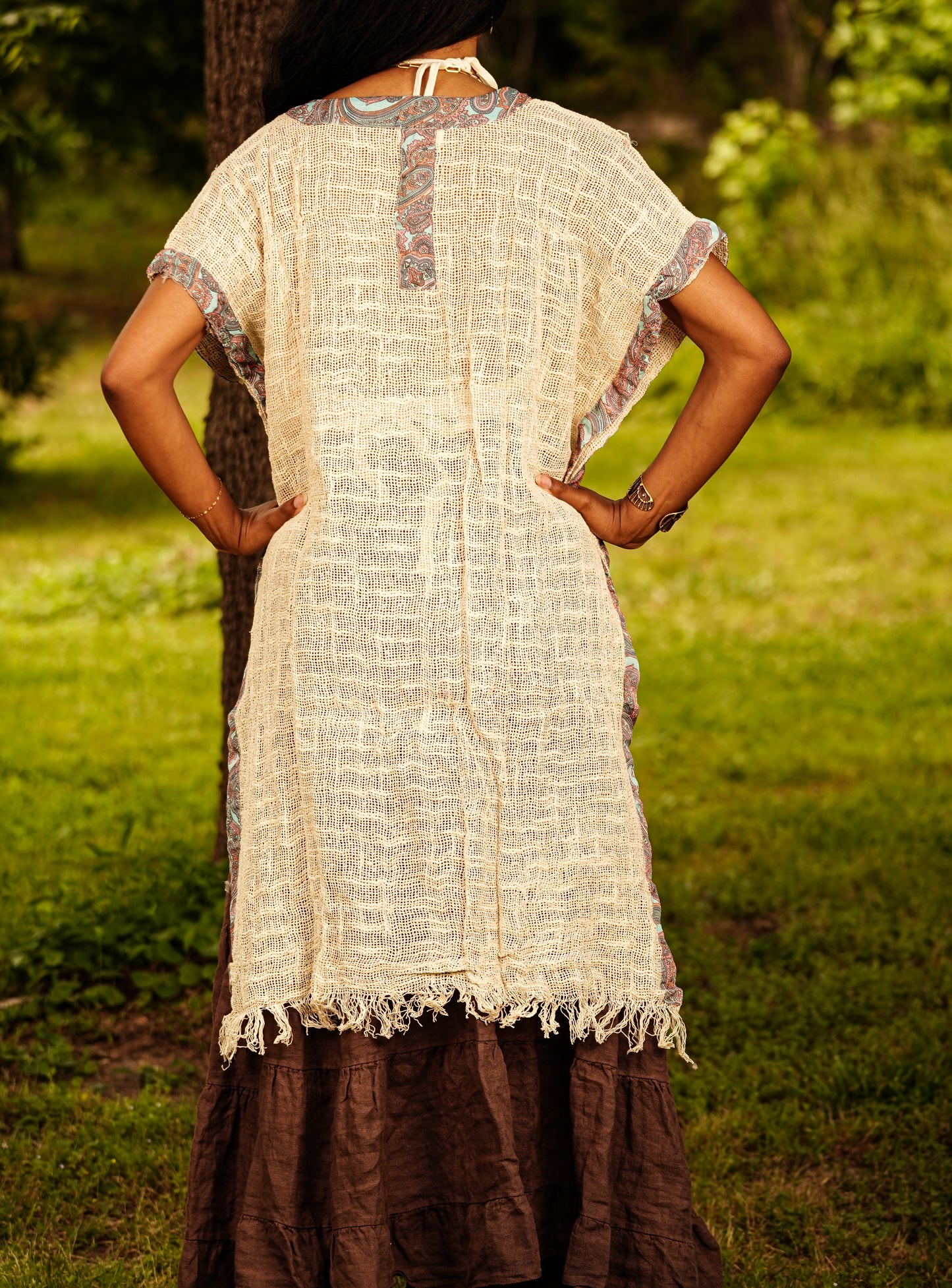 Woven Cotton Kimono