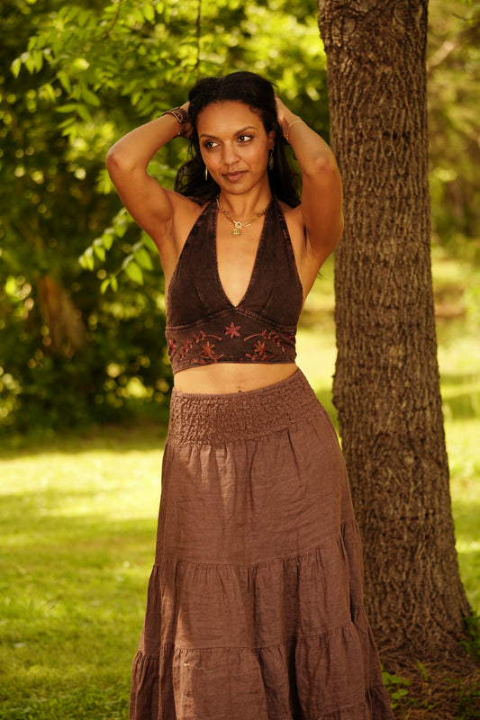 Reversible Embroidered Bralette