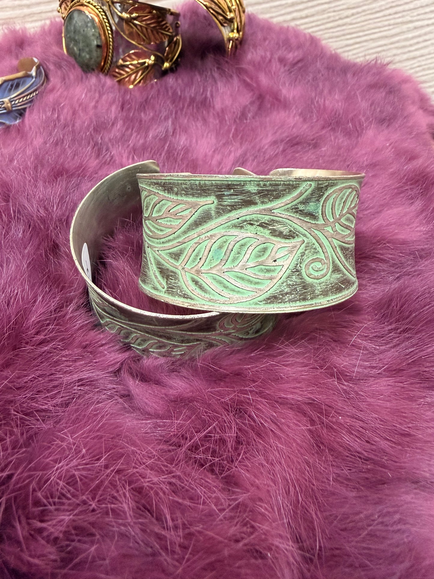 Patina Brass Cuff