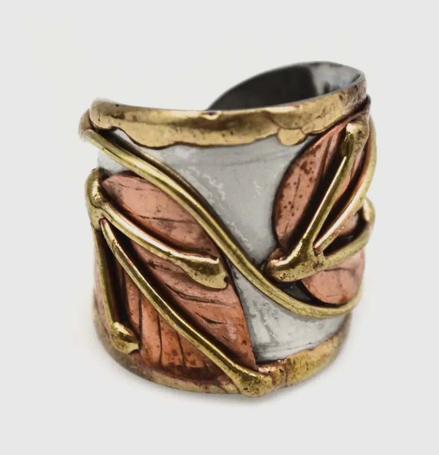 Boho Mixed Metal Cuff