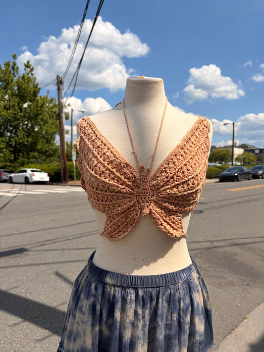 Crochet Butterfly Top