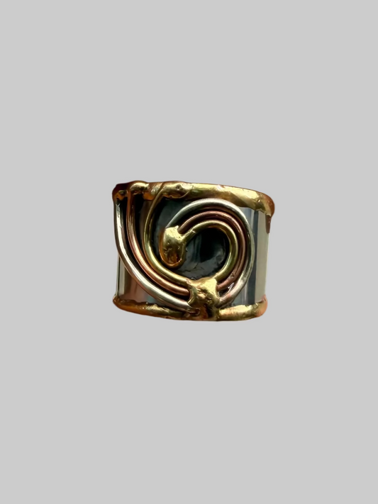 Mixed Metal Cuff Ring