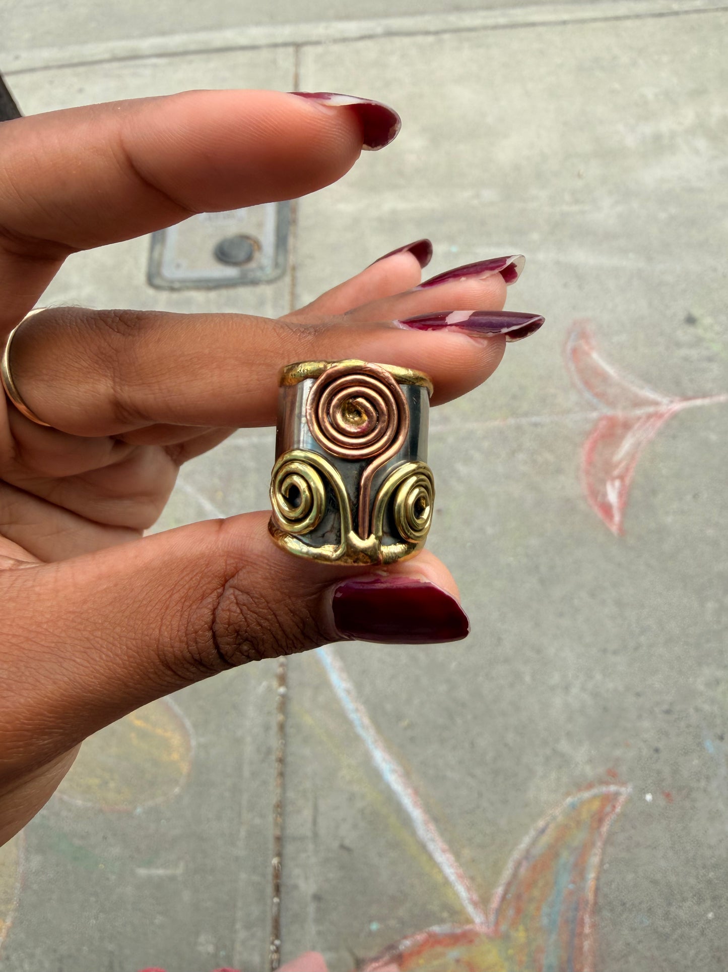 Mixed Metal Cuff Ring