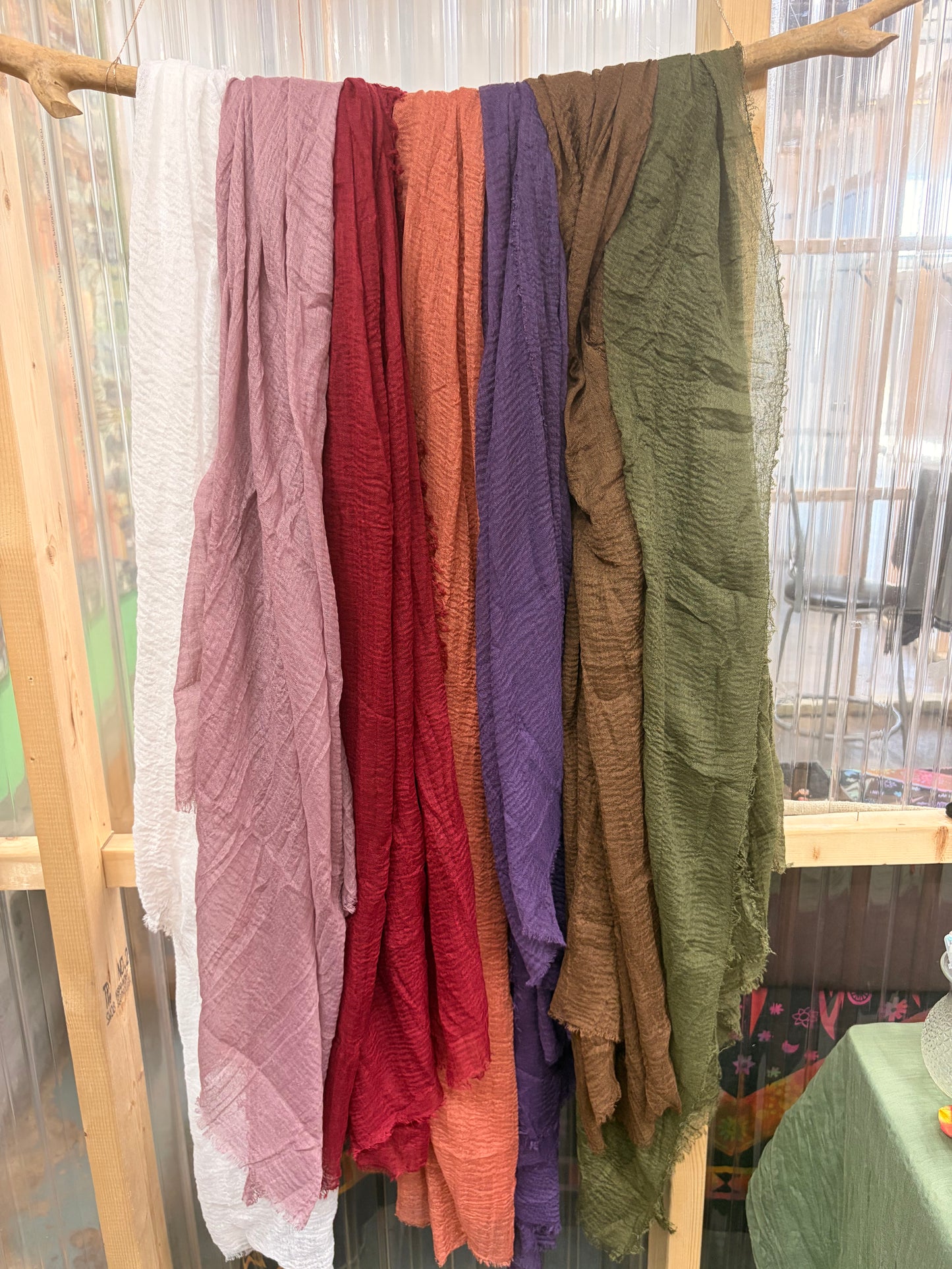 Hand-Dyed Woven Shawl