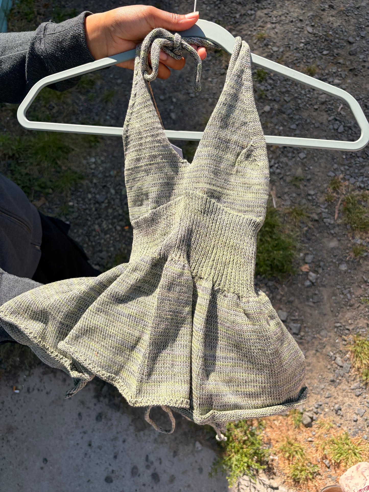 Knit Drawstring Top