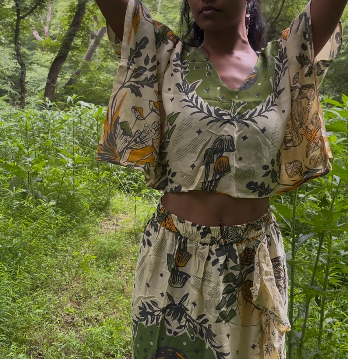 Mycelium Breeze Crop Top