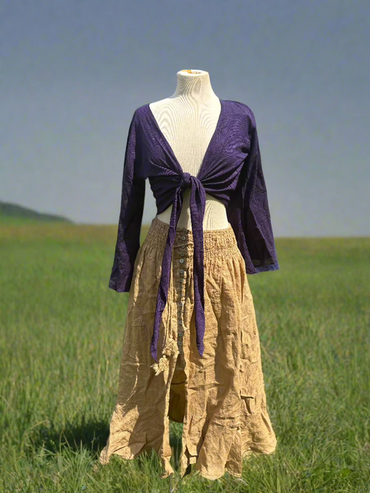 Plum Weave Wrap