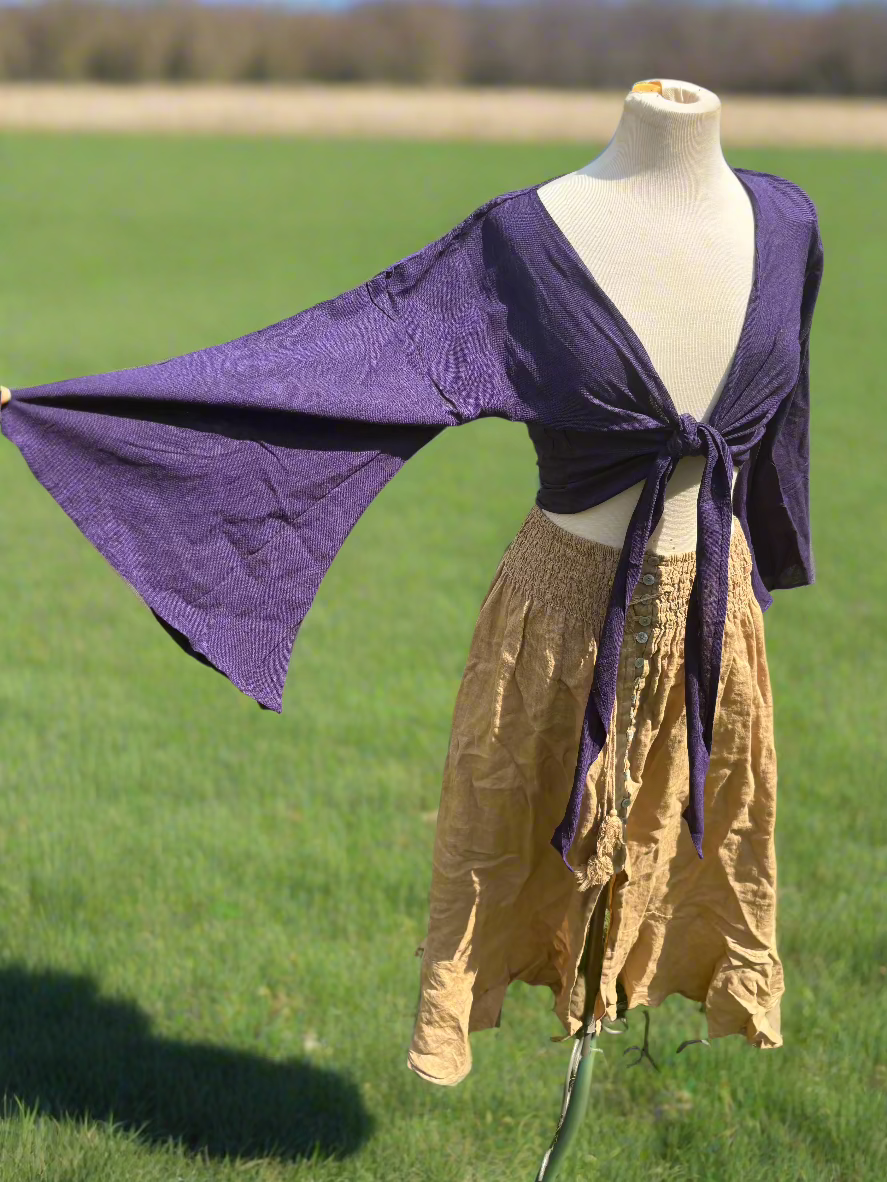 Plum Weave Wrap