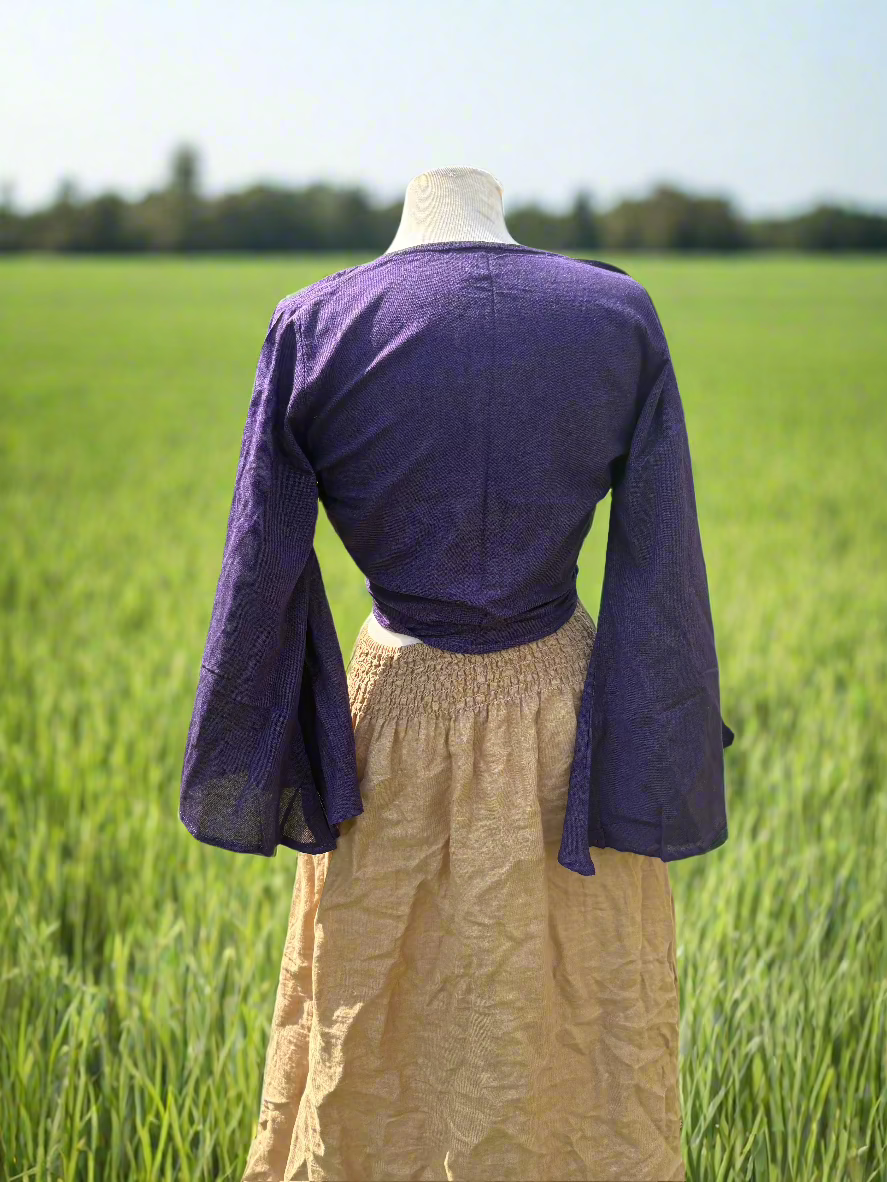 Plum Weave Wrap