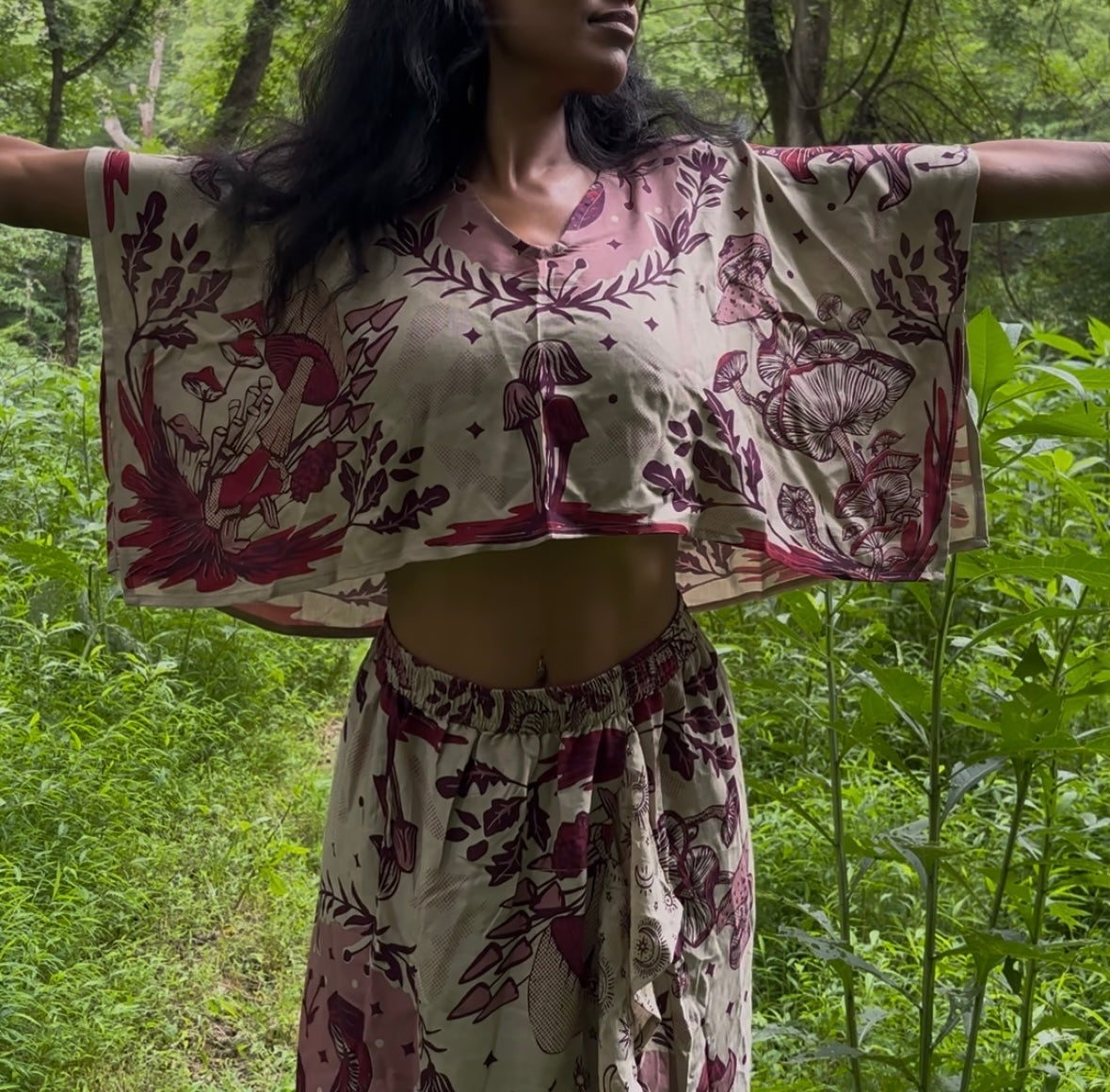 Mycelium Breeze Crop Top