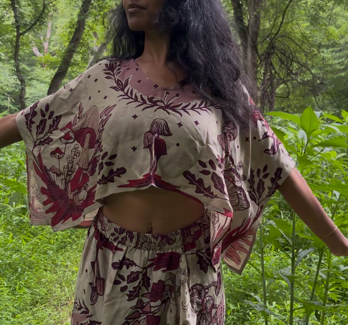Mycelium Breeze Crop Top