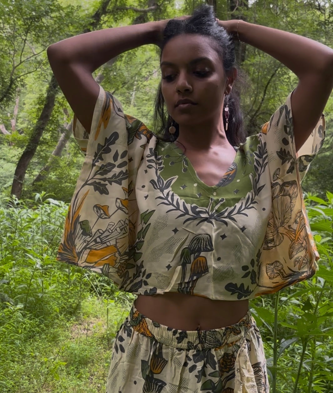Mycelium Breeze Crop Top