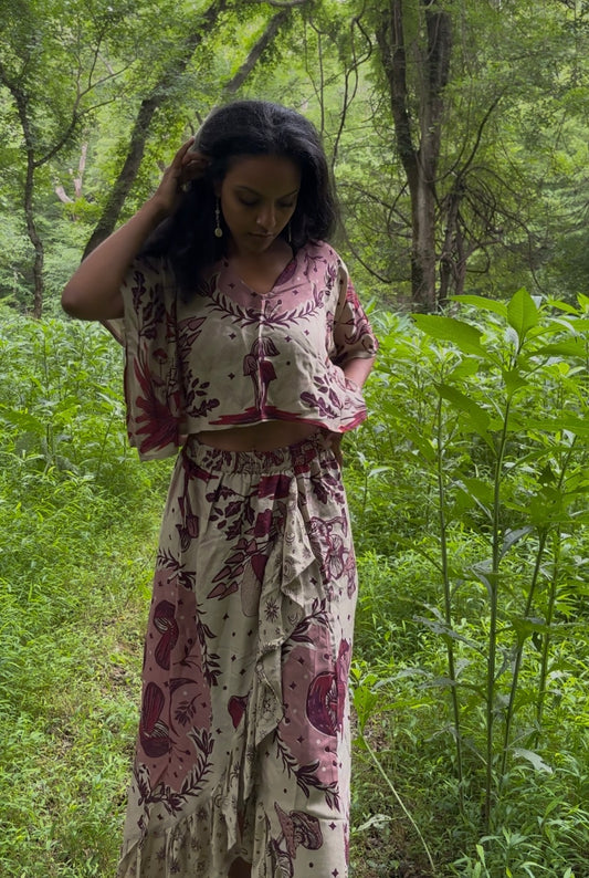 Mycelial Maxi Skirt
