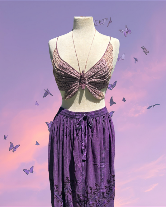 Crochet Butterfly Top