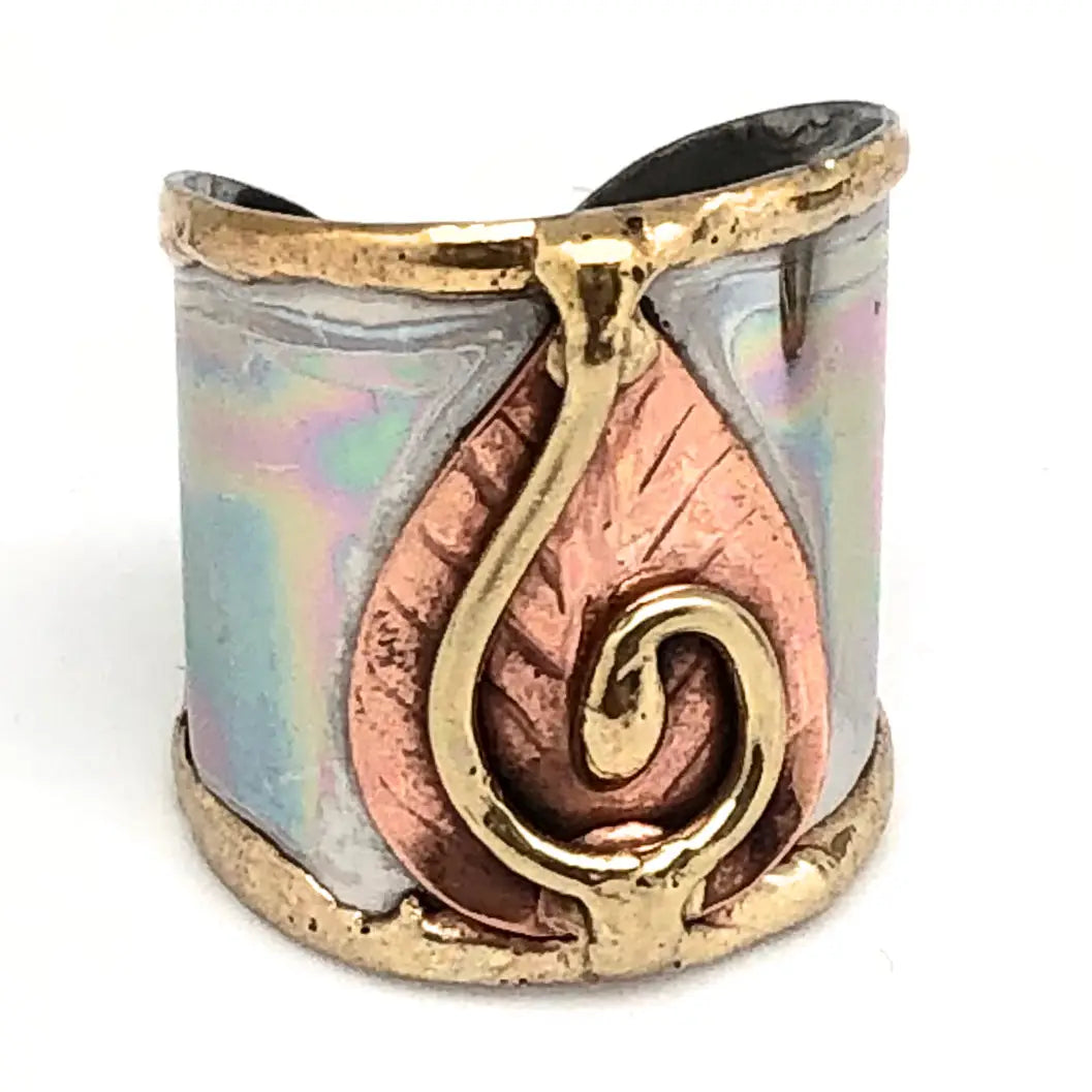 Boho Mixed Metal Cuff